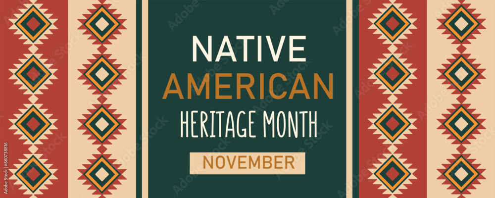 Long banner for Native American Heritage Month