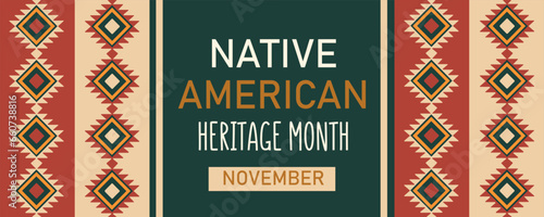Long banner for Native American Heritage Month