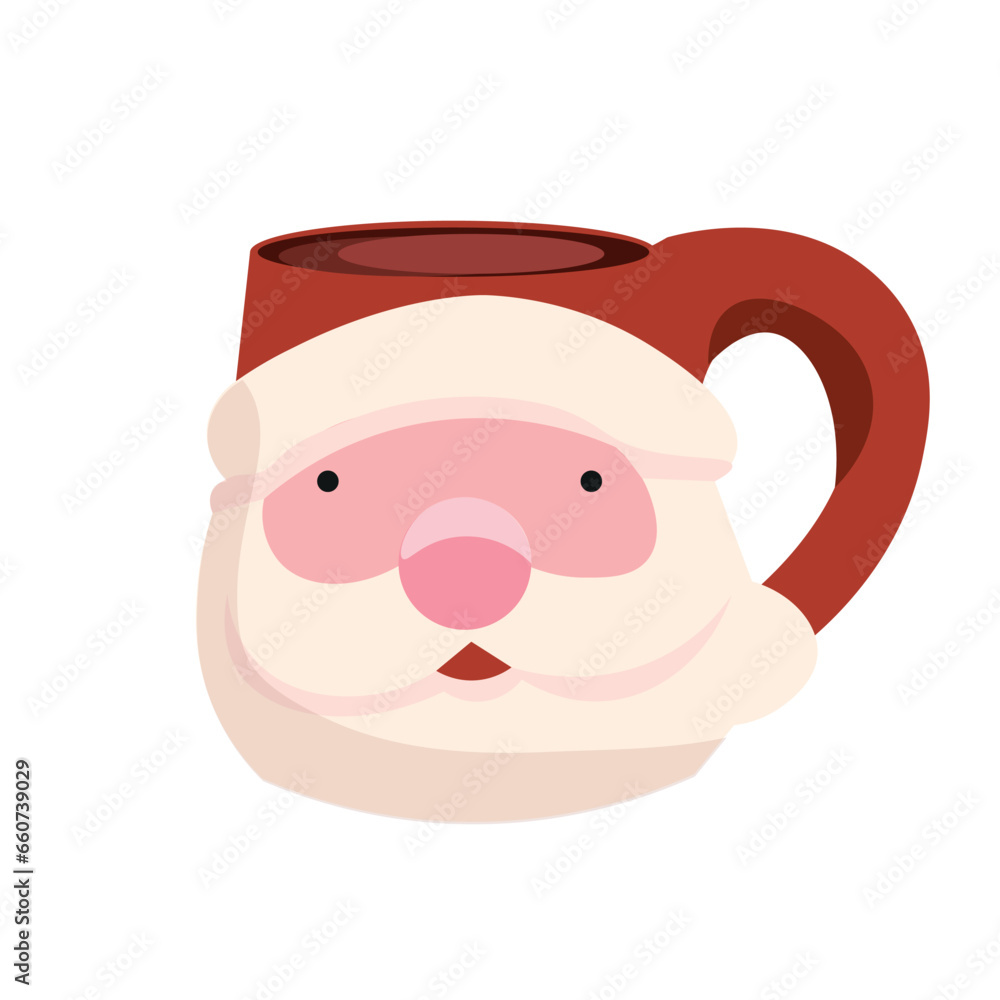 Creative mug of hot chocolate on white background Creative mug of hot chocolate on white background