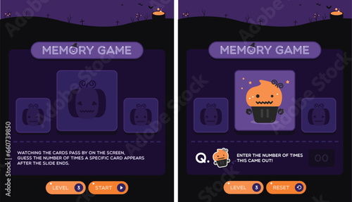 Halloween Background Memory Mini Game Event
