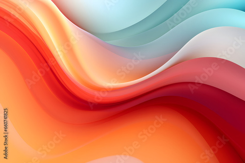 Abstract background. Colorful wavy design wallpaper. Creative graphic 2d illustration. Trendy fluid cover with dynamic shapes flow. 