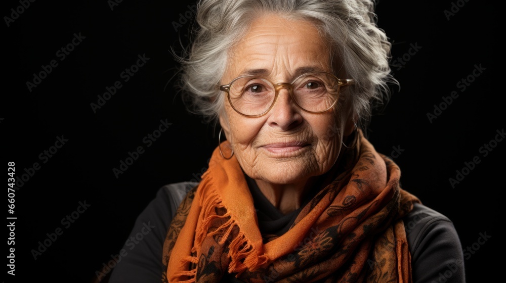 portrait of a senior person portrait of a senior person