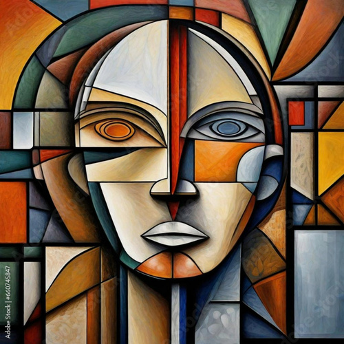 cubism art of mental stress