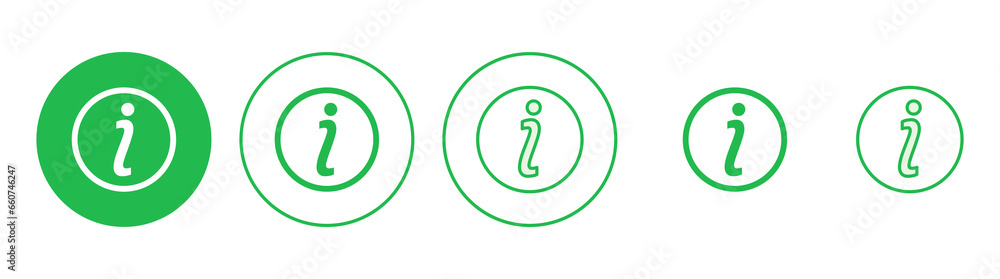 Info sign icon set. about us icon vector. Faq icon Info sign icon set. about us icon vector. Faq icon
