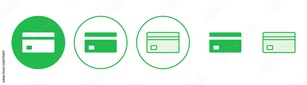 Credit card icon set. Credit card payment icon vector Credit card icon set. Credit card payment icon vector
