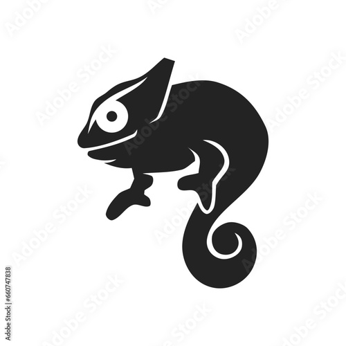 chameleon logo template Isolated. Brand Identity. Icon Abstract Vector graphic