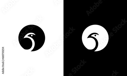 Eagle head icon collection logo design vector