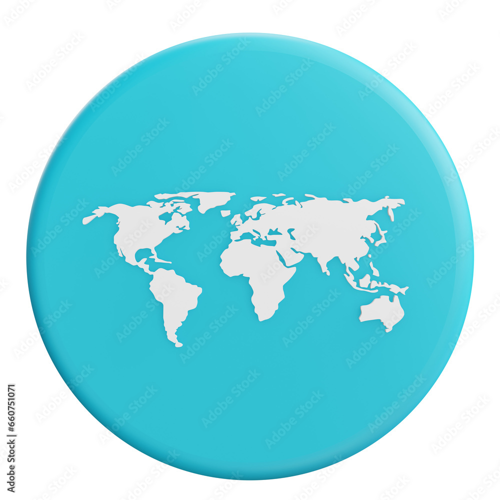 globe 3d icon