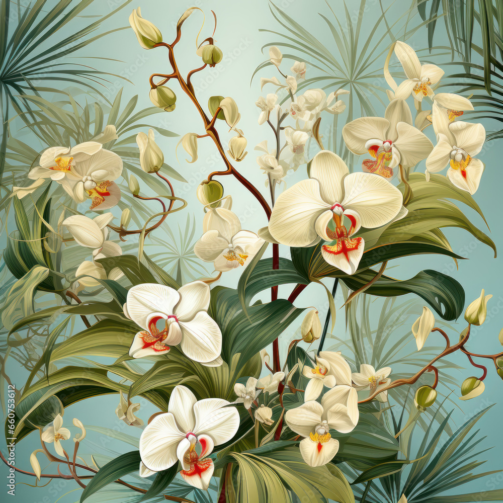 Tropical harmony vector seamless pattern
Tropical harmony vector seamless pattern