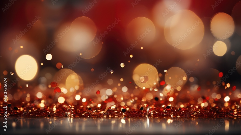 Naklejka premium Abstract red background with bokeh effect, HD, Background Wallpaper, Desktop Wallpaper