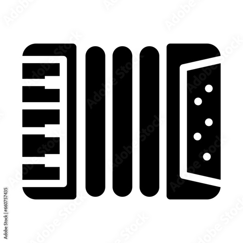 accordion glyph icon illustration vector graphic. Simple element illustration vector graphic, suitable for app, websites, and presentations isolated on white background