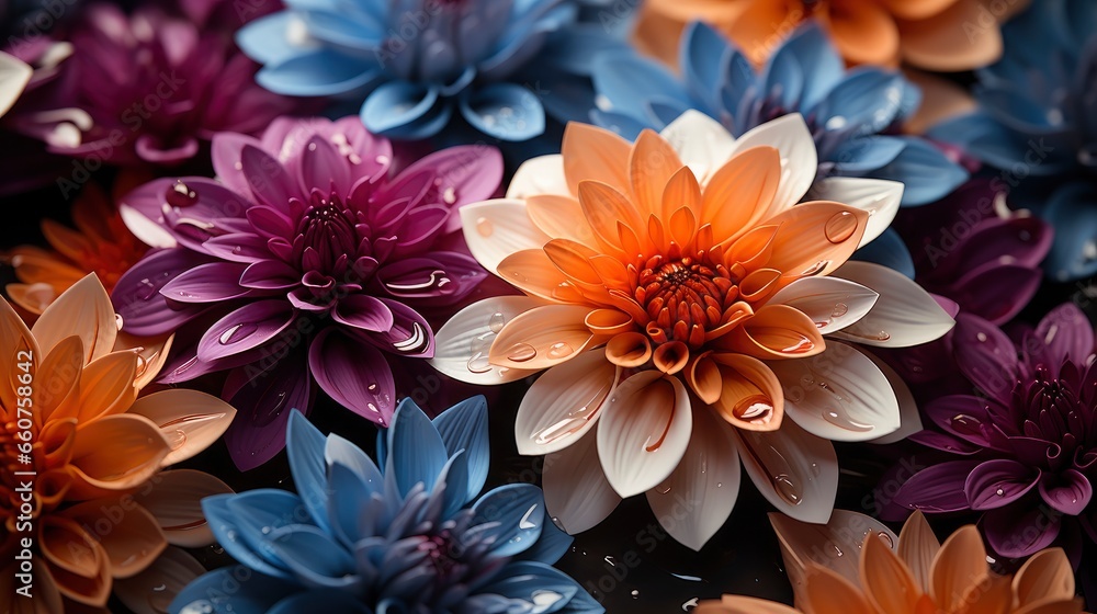 Obraz premium Abstract floral pattern , HD, Background Wallpaper, Desktop Wallpaper