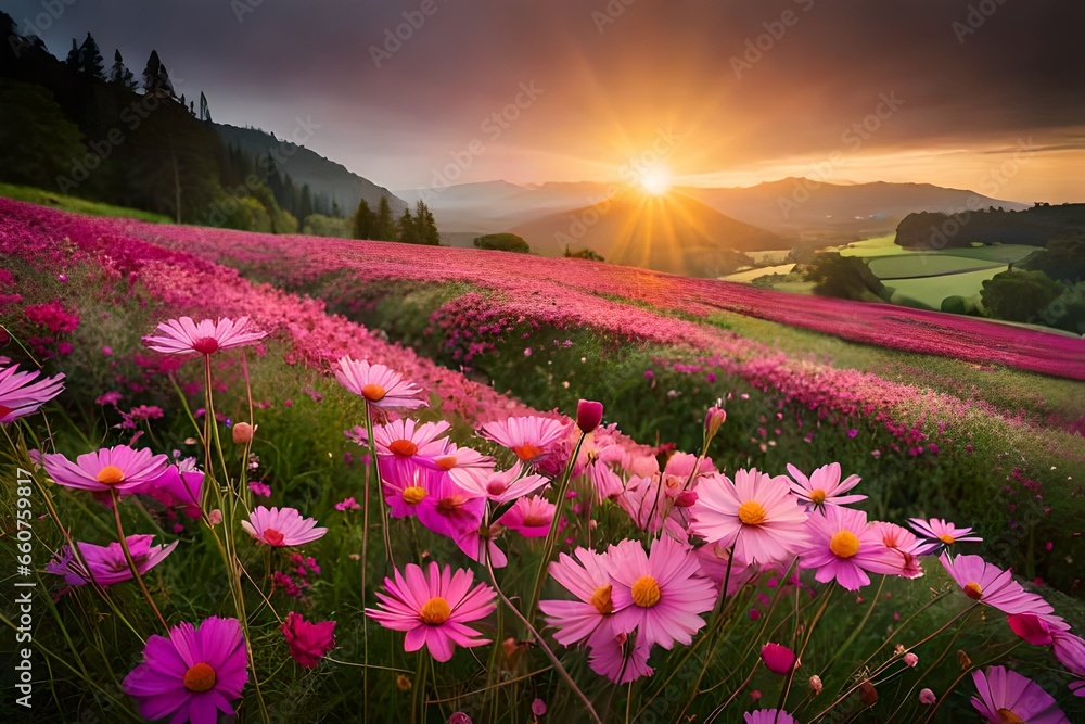 Obraz premium field of flowers