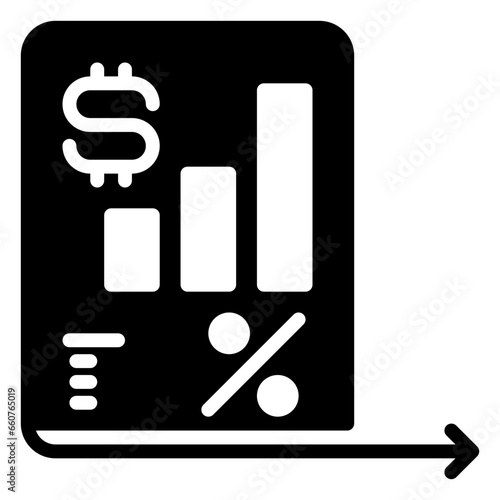 taxation icon, glyph icon style