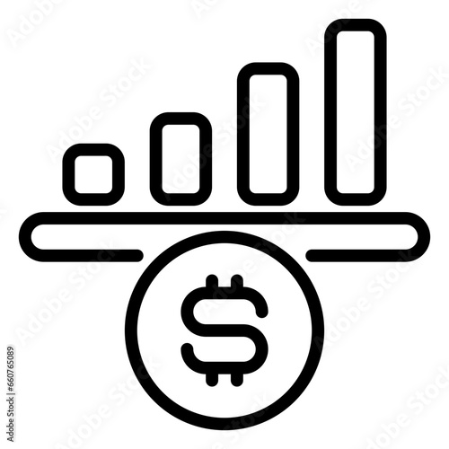 investor icon, line icon style