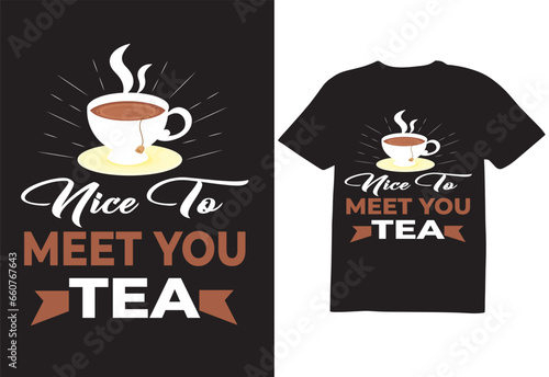 New Tea T-shirt design vector