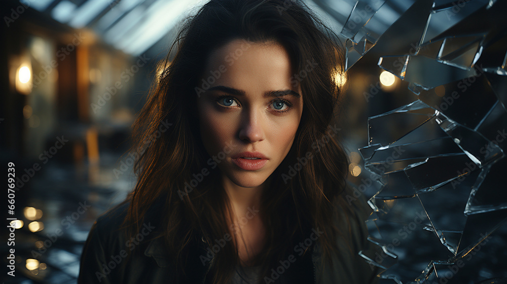 Sad young woman suffering frommental problems UHD wallpaper Stock Photographic Image Sad young woman suffering frommental problems UHD wallpaper Stock Photographic Image