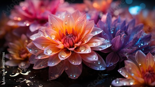 Floral Kaleidoscope Colorful Petals Blossom ,Desktop Wallpaper Backgrounds, Background Hd For Designer © PicTCoral