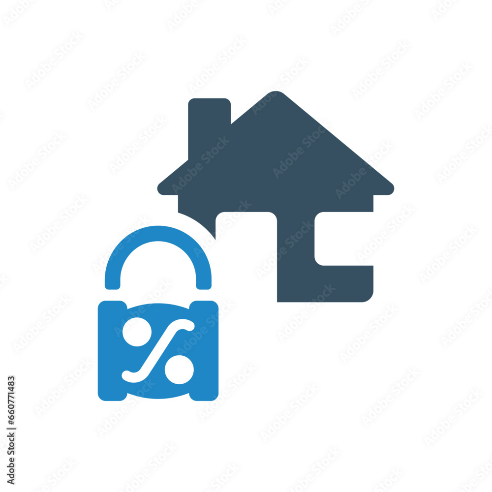 secured loan icon vector illustration secured loan icon vector illustration