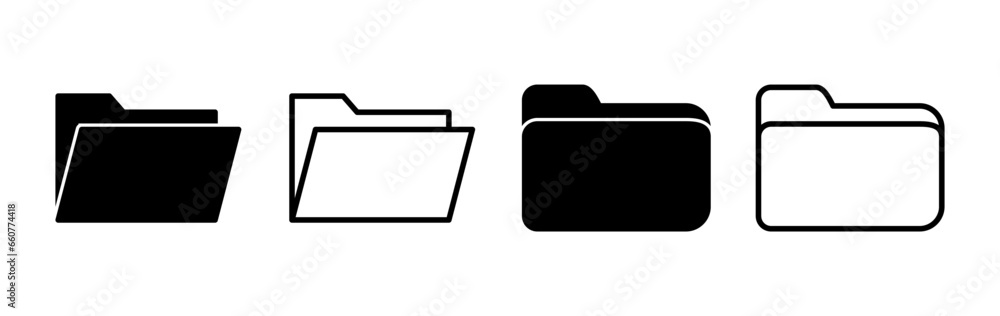 Folder icon vector. document folder icon Folder icon vector. document folder icon