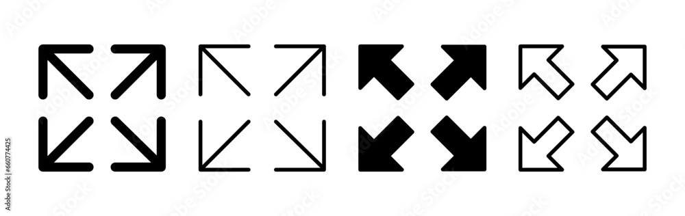 Fullscreen icon vector. expand fullscreen icon Fullscreen icon vector. expand fullscreen icon