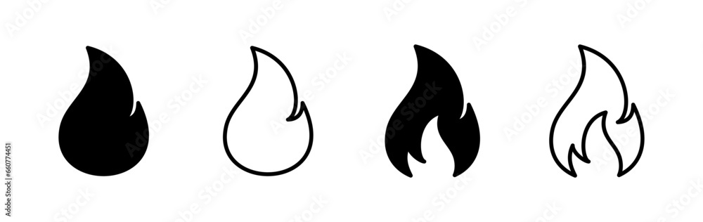 Fire icon vector. fire flame icon Fire icon vector. fire flame icon