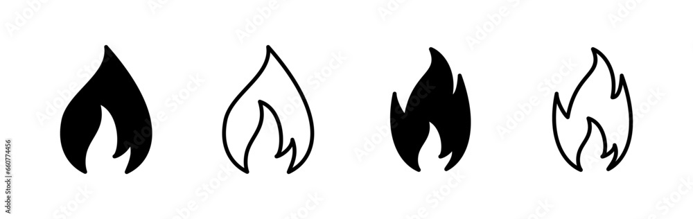 Fire icon vector. fire flame icon Fire icon vector. fire flame icon