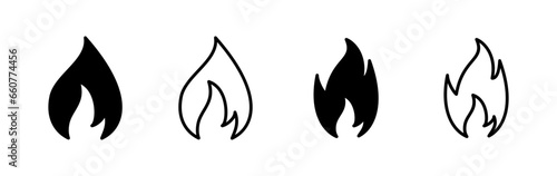 Fire icon vector. fire flame icon © zo3listic
