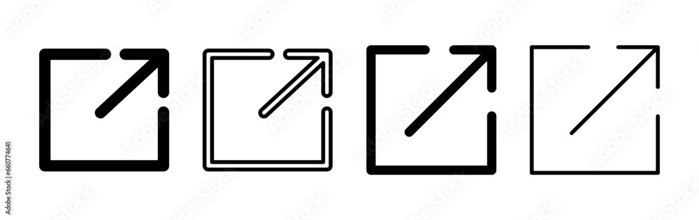 External link icon vector. hyperlink chain symbol. download, share, External link icon vector. hyperlink chain symbol. download, share,