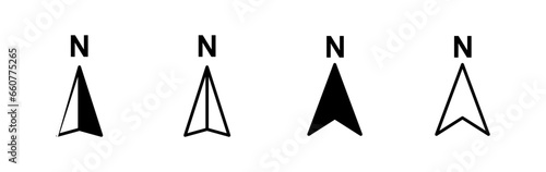 Compass icon vector. navigation icon