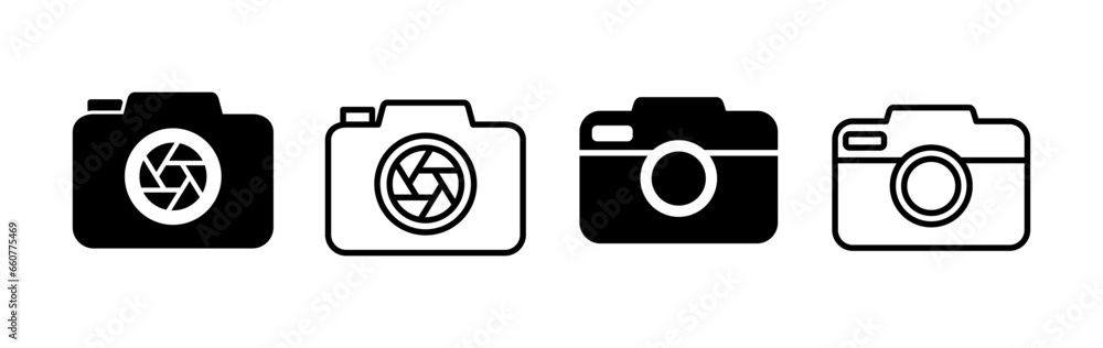 Camera Icon in trendy flat style isolated. Camera symbol web site design Camera Icon in trendy flat style isolated. Camera symbol web site design