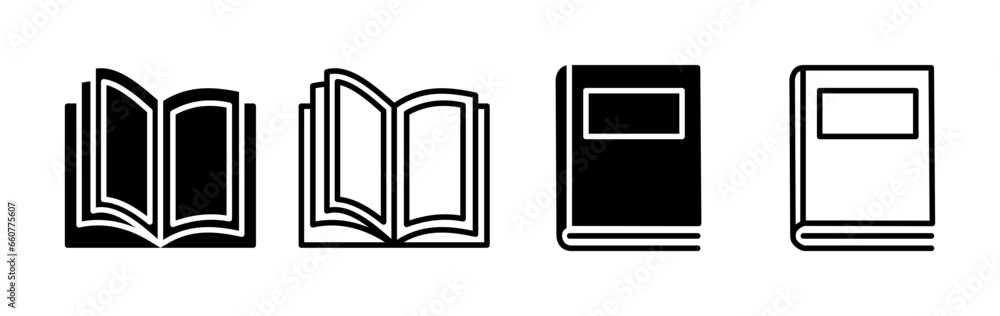 Book icon vector. Open book vector icon. Book icon vector. Open book vector icon.