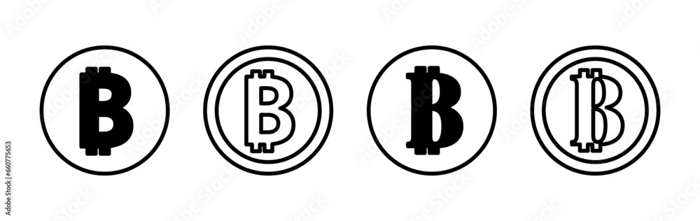 Bitcoin icon vector. payment symbol. Cryptocurrency logo. Bitcoin icon vector. payment symbol. Cryptocurrency logo.