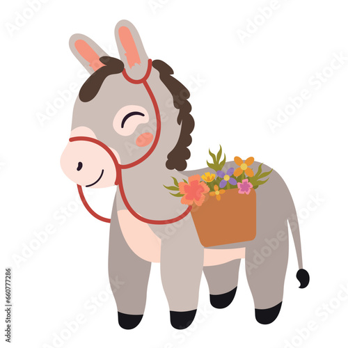 medellin flowers fair donkey