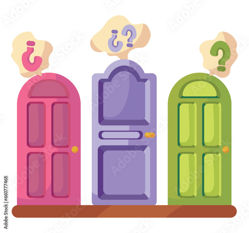 door choice illustration