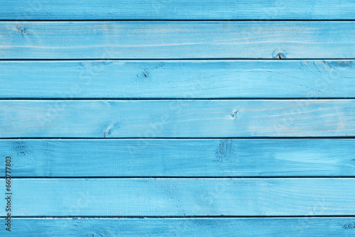 Wallpaper Mural Horizontal blue wood background. Green paint wood texture. Vibrant color plank. Blue color impregnated wood pattern. Bright backdrop. Outdoor woden long stripes. Natural lines pattern. Torontodigital.ca