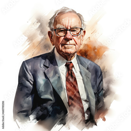 Warren Buffett illustration photo