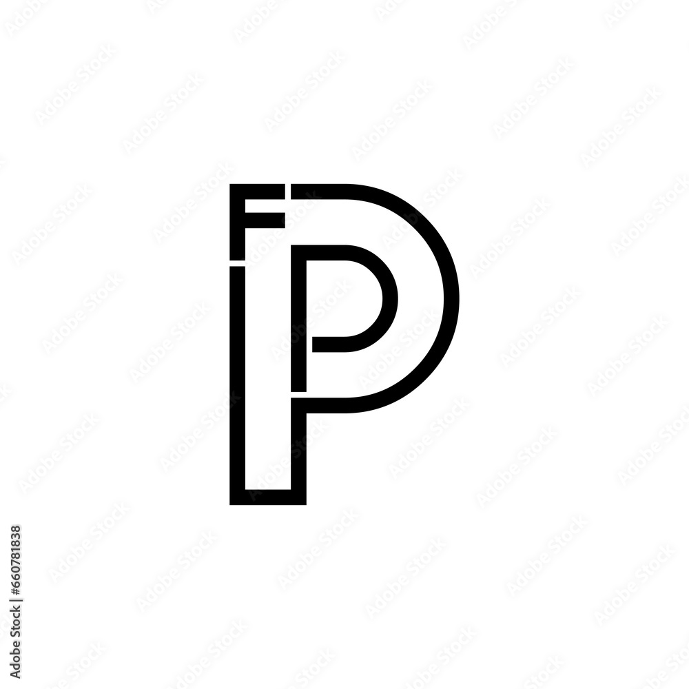 ppf typography letter monogram logo design ppf typography letter monogram logo design