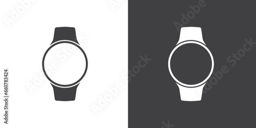 Smartwatch icon. Modern Watch symbol sign, simple, vector, icon for website design, mobile app, ui. Vector Illustration, Smart watch icon in flat style. Smartwatch design symbol for apps and websites.
