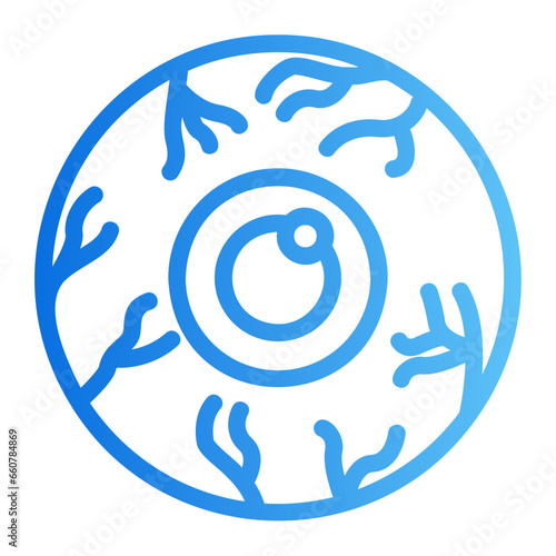 eye ball gradient icon