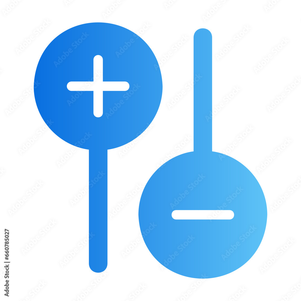 Fototapeta premium eye spoon gradient icon
