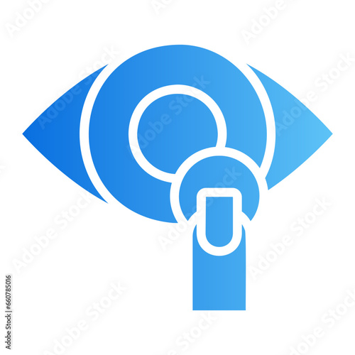 contact lens gradient icon