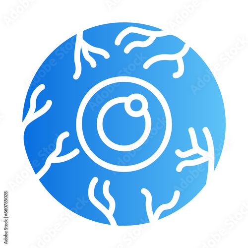 eye ball gradient icon