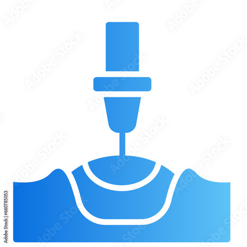 laser surgery gradient icon