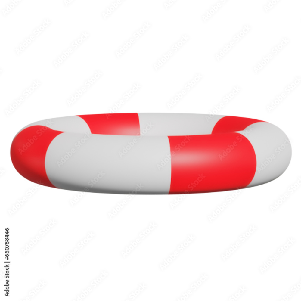 Beach float on a white background Beach float on a white background