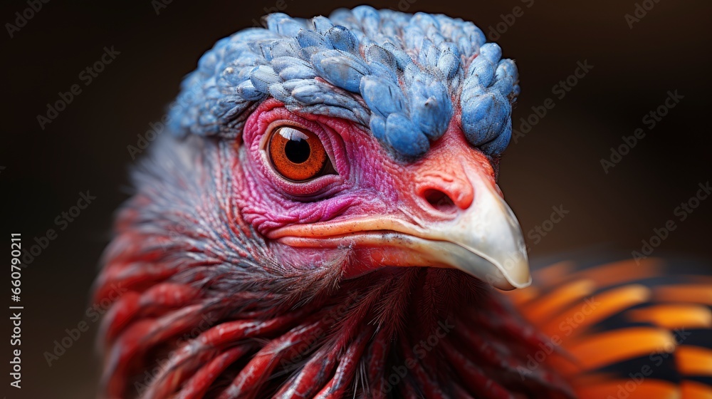 Colorful Turkey pardon on white background , Background HD For Designer