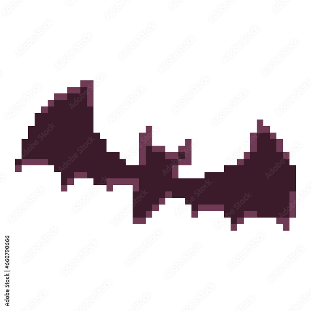 Scary Bat Halloween Pixel Art