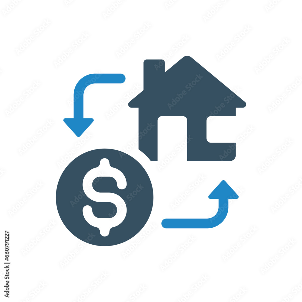loan exchange icon vector illustration loan exchange icon vector illustration