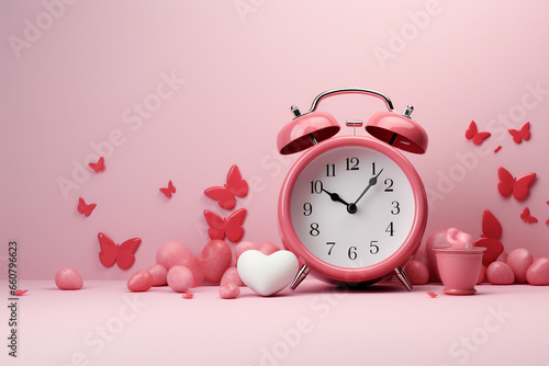 Hearts and an Alarm Clock, A Whimsical Valentine's Day Reminder