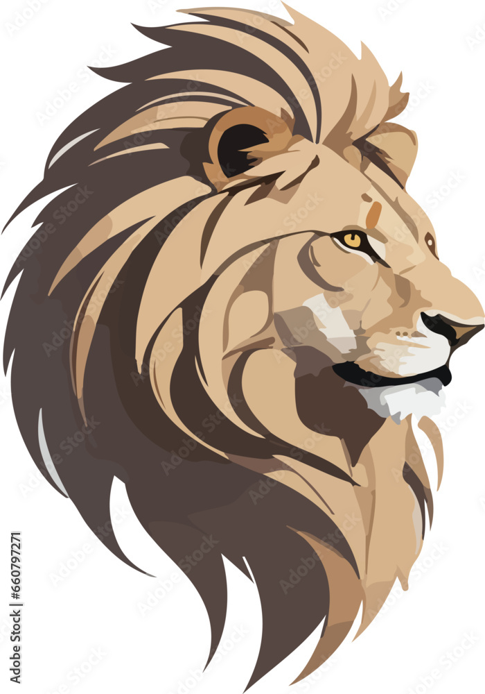 Lion vector business icon logo clipart cartoon character illustration. Lion Logo of Excellence
